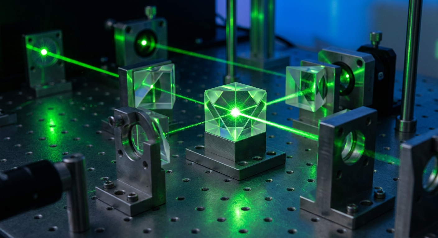 AI-generated illustration for: An AI agent designed its own laser experiment and stumbled upon a new physical mechanism that mirrors the way human brains process attention.